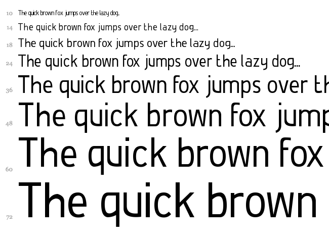 De Luxe font waterfall